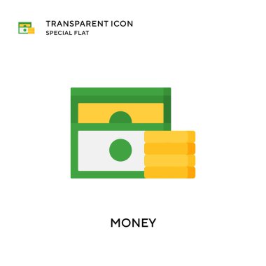 Para vektör simgesi. Düz çizim. EPS 10 vektörü.