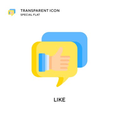 Vektör simgesi gibi. Düz çizim. EPS 10 vektörü.