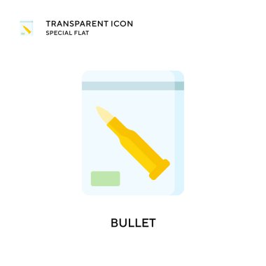 Kurşun vektör ikonu. Düz çizim. EPS 10 vektörü.