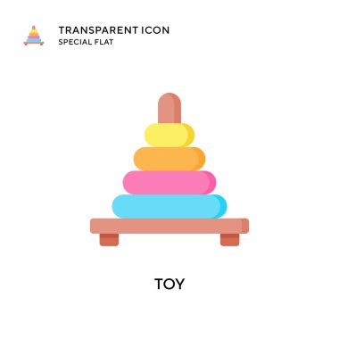 Oyuncak vektör simgesi. Düz çizim. EPS 10 vektörü.