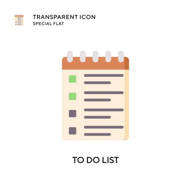 Liste vektör simgesi yapmak için. Düz çizim. EPS 10 vektörü.