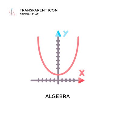 Cebir vektör simgesi. Düz çizim. EPS 10 vektörü.