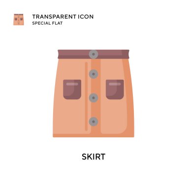 Etek vektör simgesi. Düz çizim. EPS 10 vektörü.