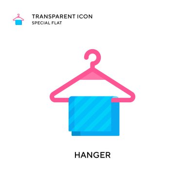 Askı vektör simgesi. Düz çizim. EPS 10 vektörü.