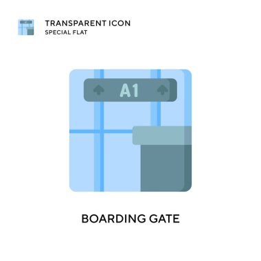 Geçit vektör simgesi yükleniyor. Düz çizim. EPS 10 vektörü.