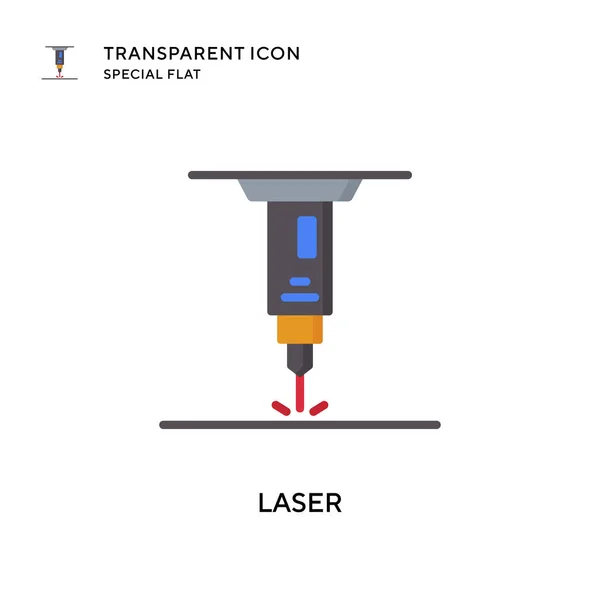 Laser Vektor Symbol Flache Illustration Eps Vektor — Stockvektor