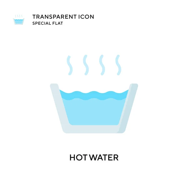 Hot Water Vector Icon Flat Style Illustration Eps Vector — Stock Vector