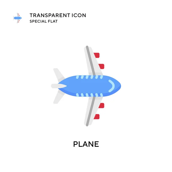Plane Vector Icon Flat Style Illustration Eps Vector — Stock Vector