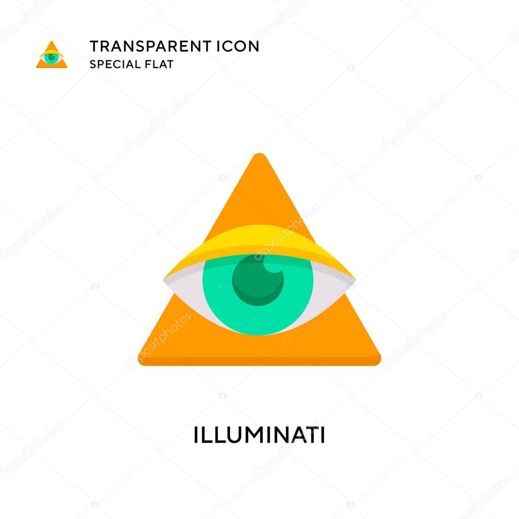 Illuminati vector icon. Flat style illustration. EPS 10 vector.