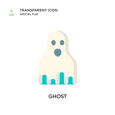 Hayalet vektör simgesi. Düz çizim. EPS 10 vektörü.