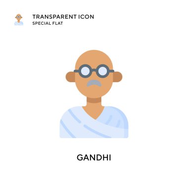 Gandi vektör simgesi. Düz çizim. EPS 10 vektörü.