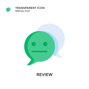 Vektör simgesini gözden geçir. Düz çizim. EPS 10 vektörü.