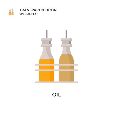 Yağ vektör simgesi. Düz çizim. EPS 10 vektörü.