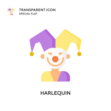 Soytarı vektör simgesi. Düz çizim. EPS 10 vektörü.