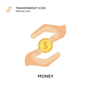 Para vektör simgesi. Düz çizim. EPS 10 vektörü.