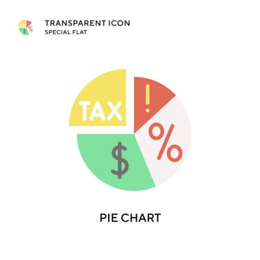 Pasta grafik vektör simgesi. Düz çizim. EPS 10 vektörü.