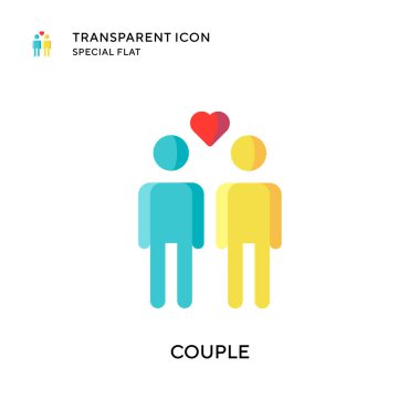 Çift vektör simgesi. Düz çizim. EPS 10 vektörü.