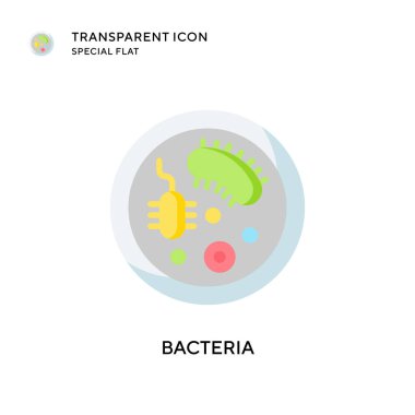 Bakteri vektör simgesi. Düz çizim. EPS 10 vektörü.