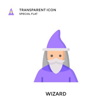 Büyücü vektör simgesi. Düz çizim. EPS 10 vektörü.