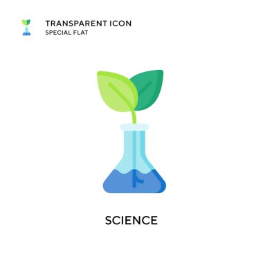 Bilim vektör simgesi. Düz çizim. EPS 10 vektörü.