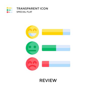 Vektör simgesini gözden geçir. Düz çizim. EPS 10 vektörü.