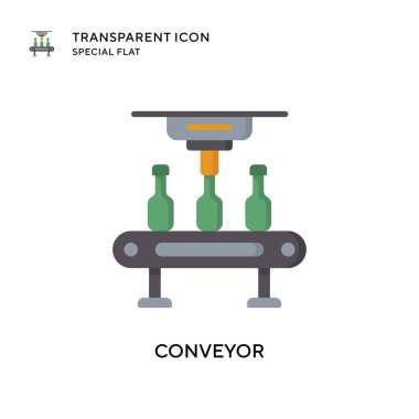 Taşıyıcı vektör simgesi. Düz çizim. EPS 10 vektörü.