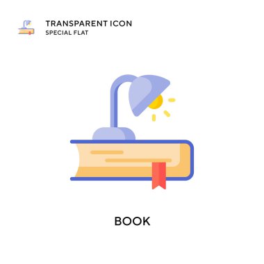 Kitap vektör simgesi. Düz çizim. EPS 10 vektörü.