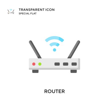 Yönlendirici vektör simgesi. Düz çizim. EPS 10 vektörü.