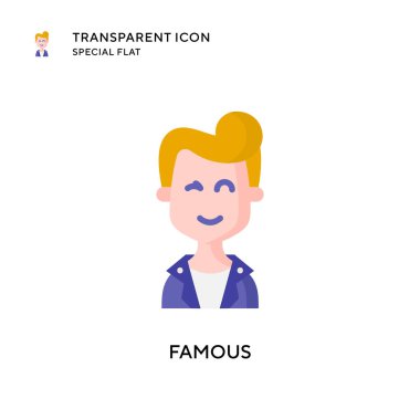 Ünlü vektör simgesi. Düz çizim. EPS 10 vektörü.