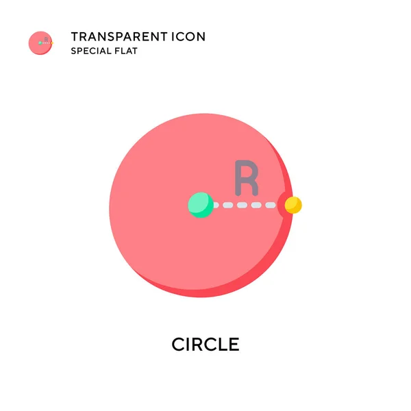 Icône Vectorielle Circulaire Illustration Style Plat Vecteur Eps — Image vectorielle