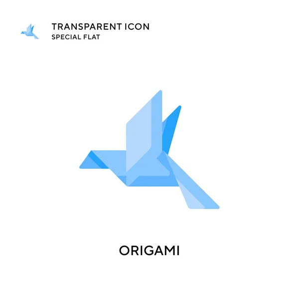 Εικονίδιο Διάνυσμα Origami Επίπεδη Απεικόνιση Στυλ Διανυσματικό Eps — Διανυσματικό Αρχείο