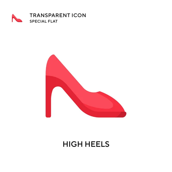 High Heels Vektor Ikone Flache Illustration Eps Vektor — Stockvektor