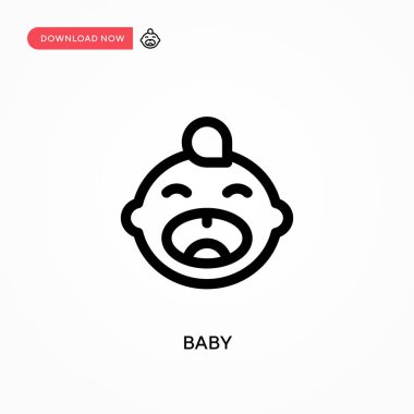 Bebek Basit vektör simgesi. Web sitesi veya mobil uygulama için modern, basit düz vektör çizimi