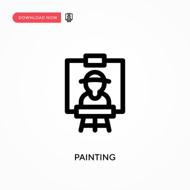 Basit vektör simgesi boyanıyor. Web sitesi veya mobil uygulama için modern, basit düz vektör çizimi