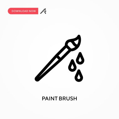 Basit vektör simgesini boya. Web sitesi veya mobil uygulama için modern, basit düz vektör çizimi