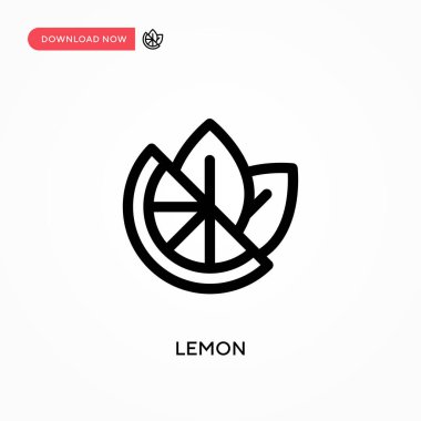 Lemon Simple vektör simgesi. Web sitesi veya mobil uygulama için modern, basit düz vektör çizimi