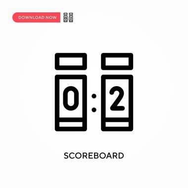 Puan tablosu Basit vektör simgesi. Web sitesi veya mobil uygulama için modern, basit düz vektör çizimi