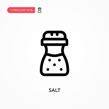Tuz Basit vektör simgesi. Web sitesi veya mobil uygulama için modern, basit düz vektör çizimi