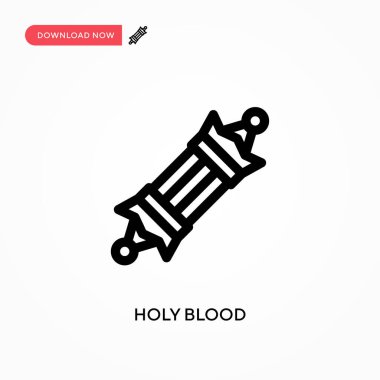 Kutsal kan basit vektör simgesi. Web sitesi veya mobil uygulama için modern, basit düz vektör çizimi