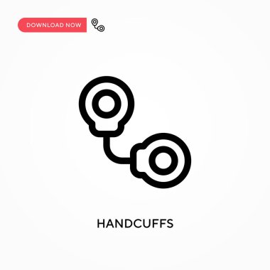 Kelepçeler basit vektör simgesi. Web sitesi veya mobil uygulama için modern, basit düz vektör çizimi