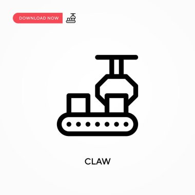 Pençe Basit vektör simgesi. Web sitesi veya mobil uygulama için modern, basit düz vektör çizimi