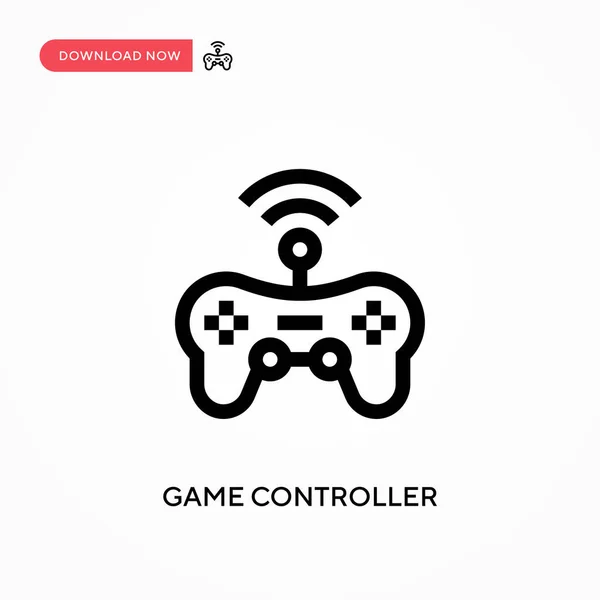 Controlador Jogo Ícone Vetorial Simples Ilustração Vetorial Plana Moderna Simples — Vetor de Stock