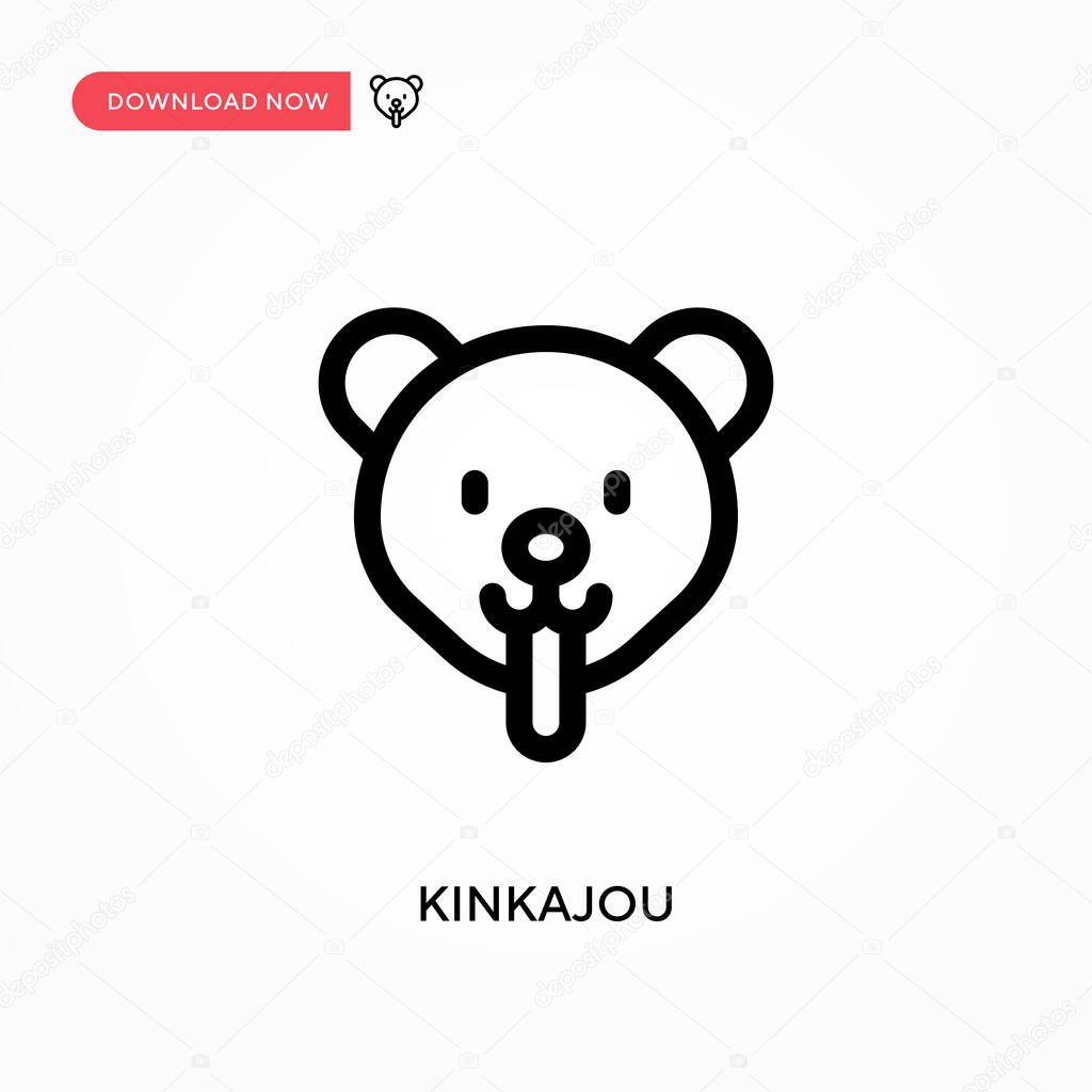 Kinkajou Simple vector icon. Modern, simple flat vector illustration for web site or mobile app