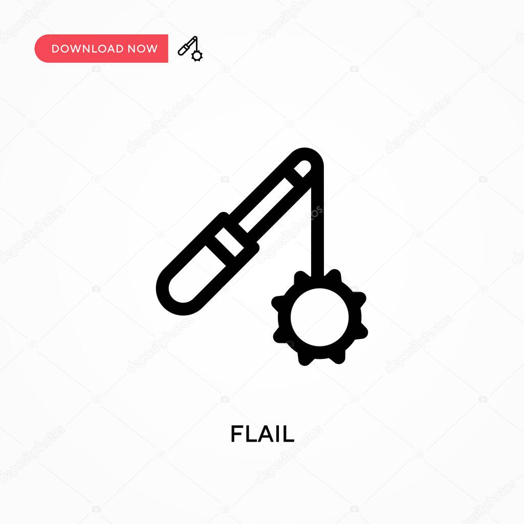 Flail Simple vector icon. Modern, simple flat vector illustration for web site or mobile app