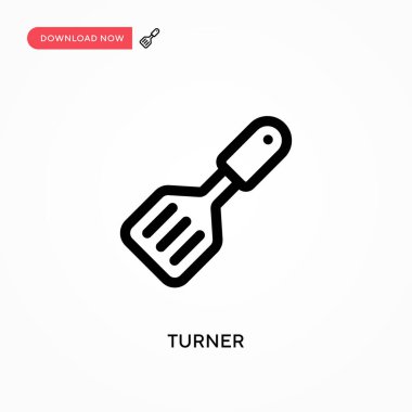 Turner Basit vektör simgesi. Web sitesi veya mobil uygulama için modern, basit düz vektör çizimi