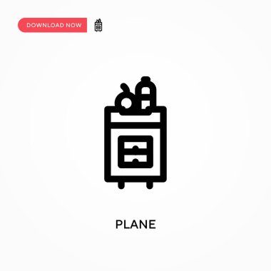 Basit düzlem vektör simgesi. Web sitesi veya mobil uygulama için modern, basit düz vektör çizimi