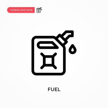 Yakıt Basit vektör simgesi. Web sitesi veya mobil uygulama için modern, basit düz vektör çizimi