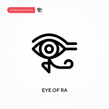 Ra 'nın Gözü Basit vektör simgesi. Web sitesi veya mobil uygulama için modern, basit düz vektör çizimi