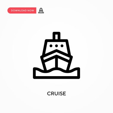 Seyir basit vektör simgesi. Web sitesi veya mobil uygulama için modern, basit düz vektör çizimi