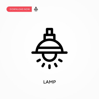 Lamba Basit vektör simgesi. Web sitesi veya mobil uygulama için modern, basit düz vektör çizimi